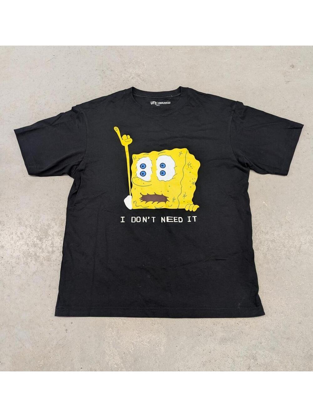 SpongeBob x CPFM x Uniqlo I Don't Need It T-shirt